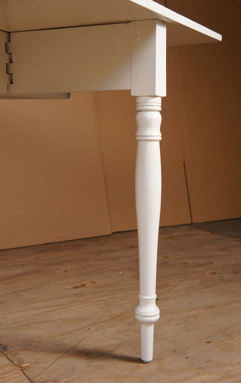 White Drop Leaf Table 1